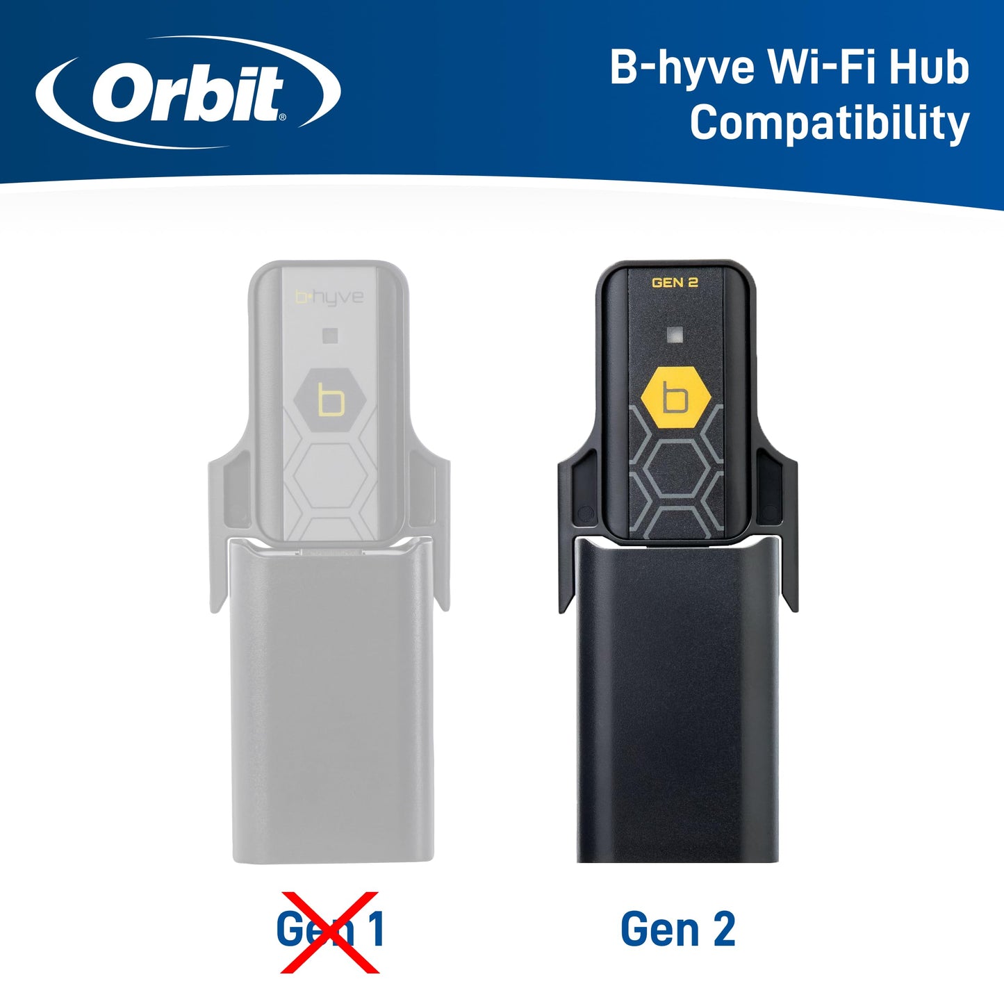 Orbit 90204Z B-hyve Gen 2 Smart Hose Watering Timer with Wi-Fi Hub