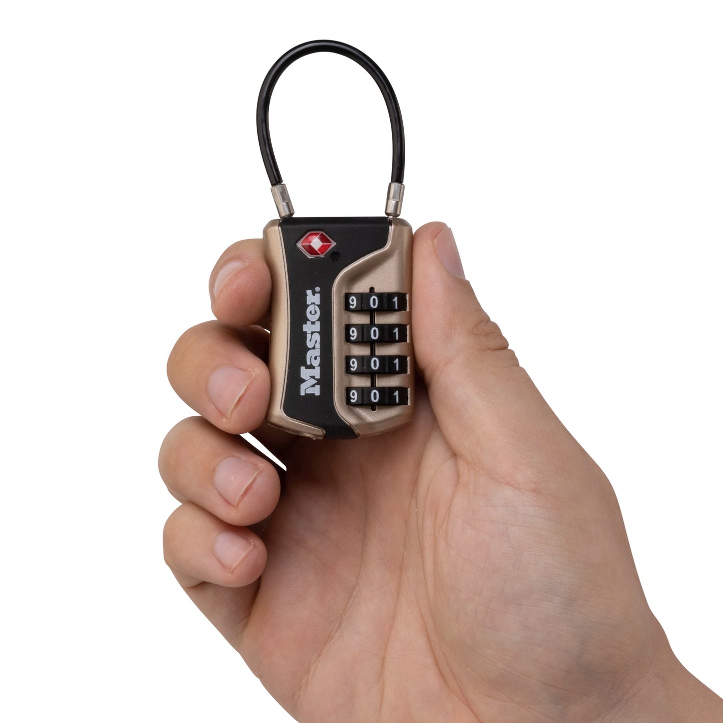 Master Lock 4697D Set Your Own Combination TSA Approved Luggage Lock, 1 Pack, Colors May Vary