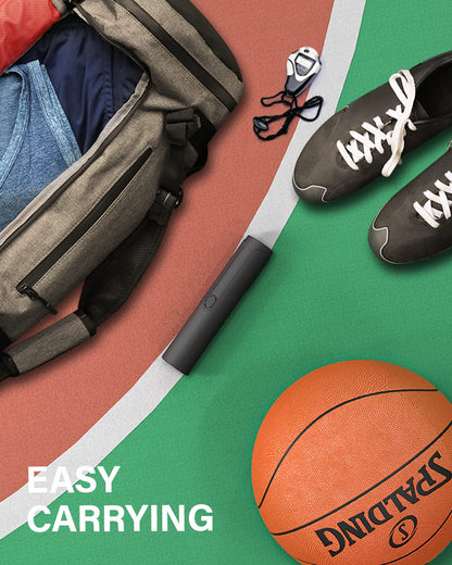 Pumteck Electric Air Ball Pump: Portable Fast Inflation Pump with LED Light for All Sports Balls Basketball Soccer Football Volleyball Exercise Accessories with 2 Needles and Storage Bag