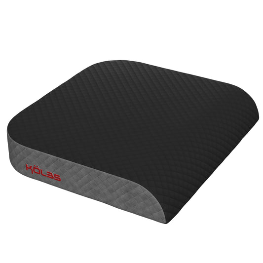 Kölbs Extra Large Seat Cushion, Stylish Plush Velvet Cover, X-Large Memory Foam for Office Chair, Floor Pillow, Cushion Back Pain Coccyx Pain Relief, Carry Handle (Extra Large)