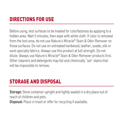 Nature’s Miracle Stain and Odor Remover Dog, 32 Ounces, Everyday Mess Enzymatic Odor Control Formula