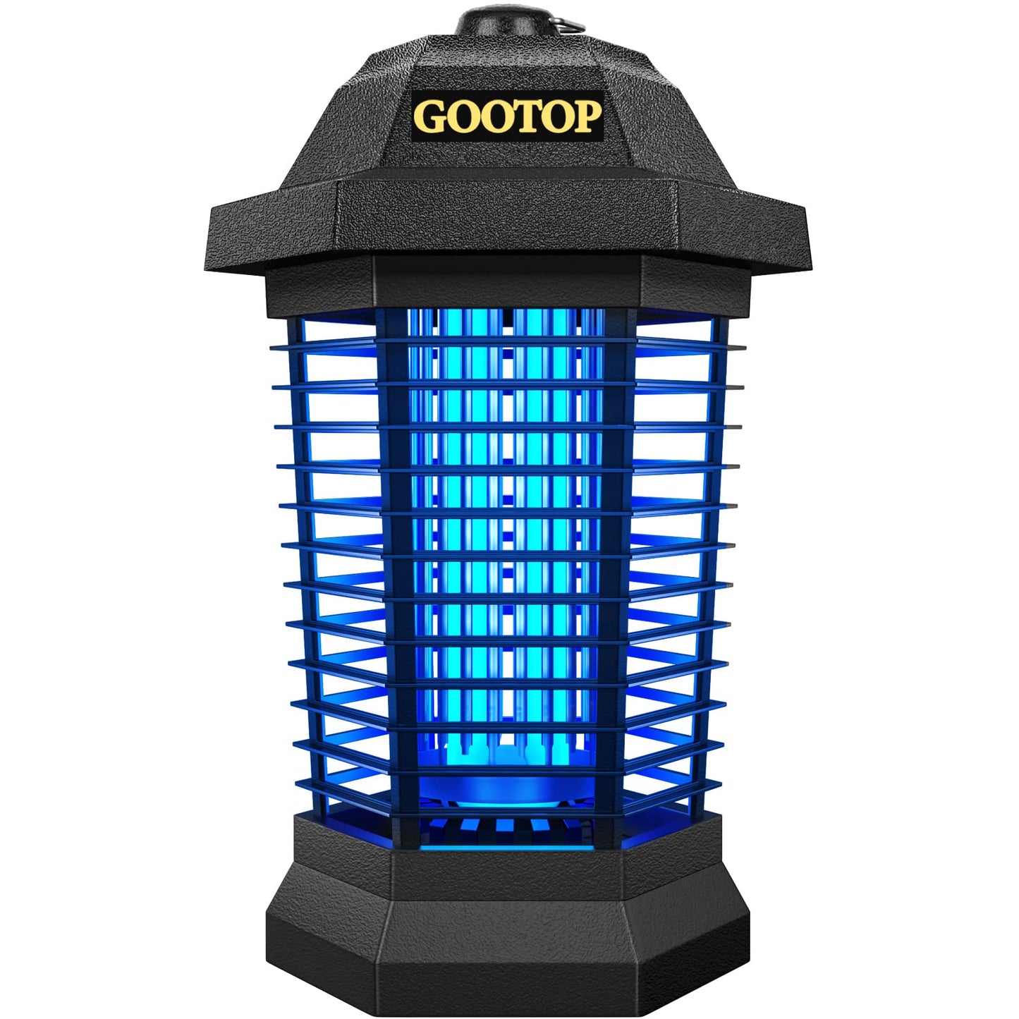 GOOTOP Bug Zapper Outdoor, Mosquito Zapper, 3 Prong Plug in Electric Fly Zapper, Mosquito Killer, Fly Traps, Flying Insects Zapper Indoor Outdoor 90-130V, 4200V, ABS Plastic Outer (Black)