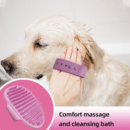 KUEIOX Dog Brush for Shedding,9 PCS in One Pet Slicker Hair Brush Kit with Pet Nail Clipper and File - Dog Cat Grooming Deshedding Undercoat Rake Brush Comb for All Small Large Dogs Cats Pink