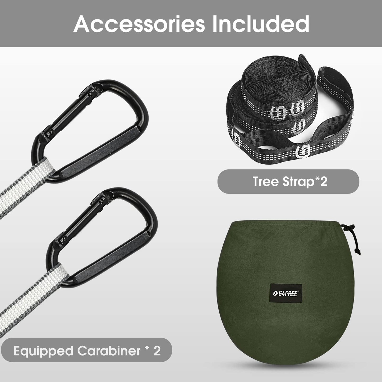 G4Free Large Camping Hammock with Mosquito Net 2 Person Pop-up Parachute Lightweight Hanging Hammocks Tree Straps Swing Bed for Outdoor Backpacking Backyard Hiking