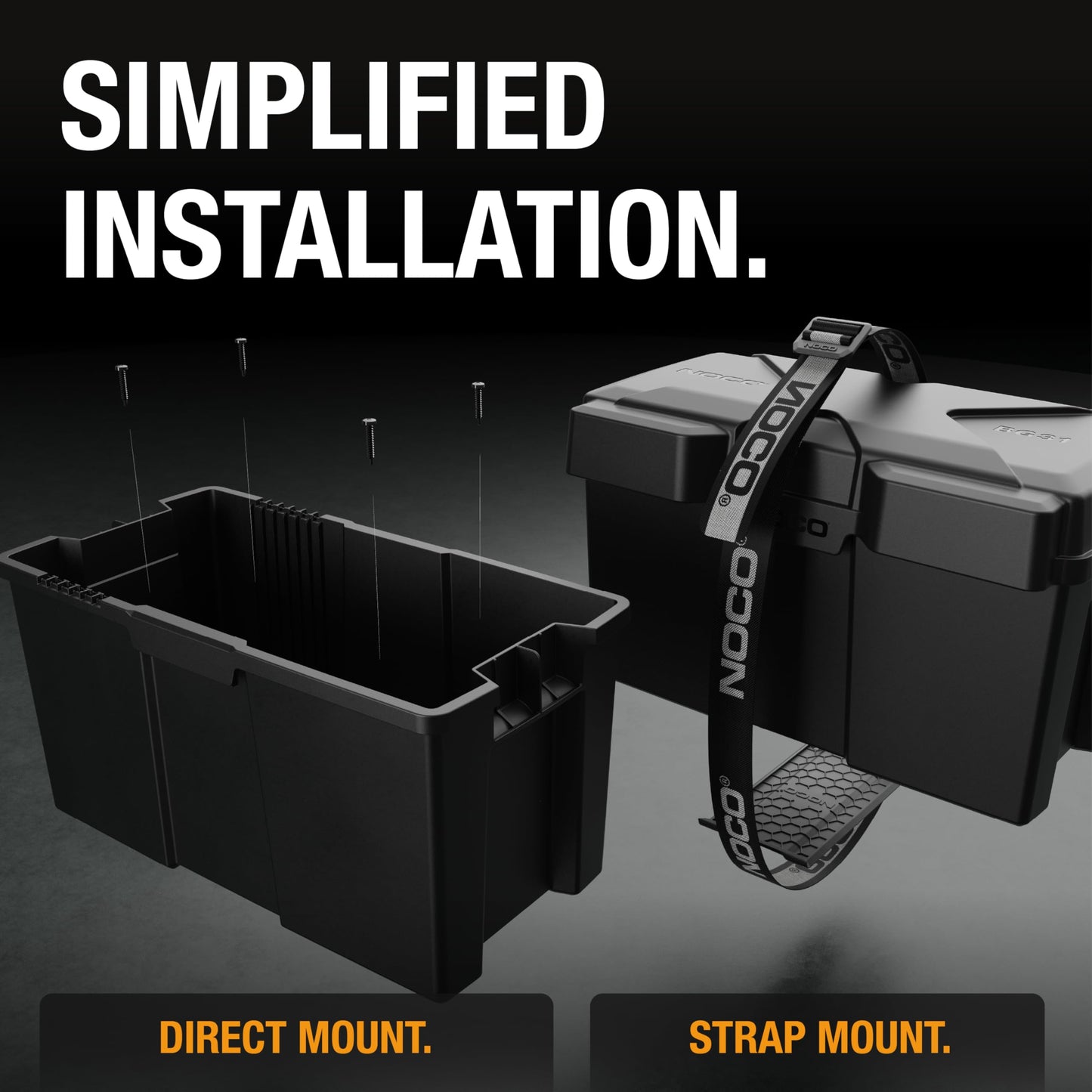 NOCO Snap-Top BG31 Battery Box, Group 24-31 12V Battery Box for Marine, Automotive, RV, Boat, Camper and Travel Trailer Batteries