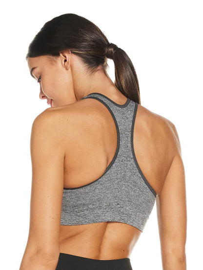 Hanes Women's Get Cozy Racerback Bra, Gravel Grey Heather, X-Large