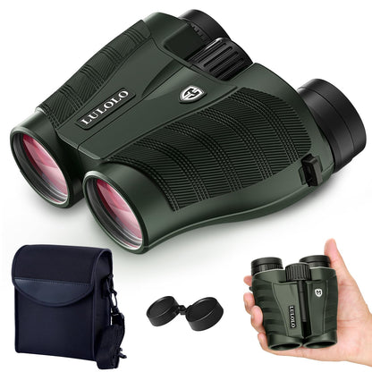 12x30 Compact HD Binoculars for Adults High Powered - Large View Binoculars with Clear Low Light Vision - Super Bright Lightweight & Waterproof Binocular for Bird Watching Travel Hunting