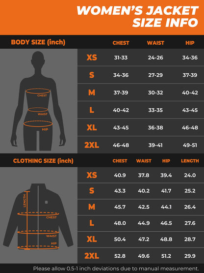 ORORO Women’s Heated Fleece Jacket with Battery, Fleece Heating Jacket (Charger Not Included) (Grey, M)