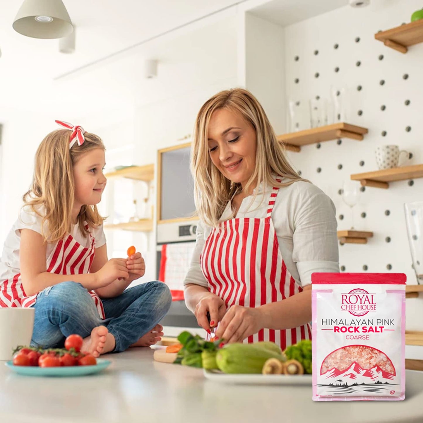 Himalayan Pink Salt 5 lbs Coarse Grain Bulk Bag - Hymalain Pure Gourmet Crystals - Himilian 100% Natural - Contains 84 Minerals -Suitable for Body Bath Scrubs Table Salt Grinder & Salt Mills - Kosher