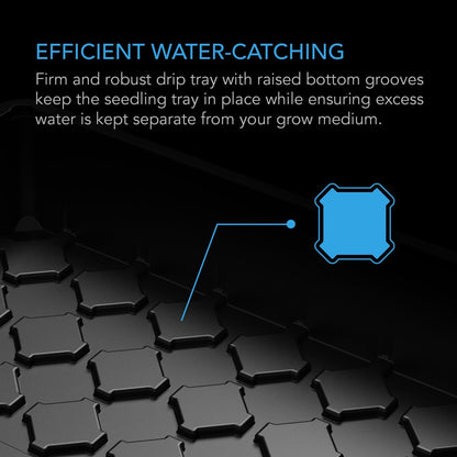 AC Infinity Humidity Dome, Heavy-Duty Germination Kit with 3 mm Thick Dome, Sturdy Drip Tray, 5x8 Cell Seedling Tray, and Vented Height Extension Panels, for Seed Starting, Propagation, Cloning Plants