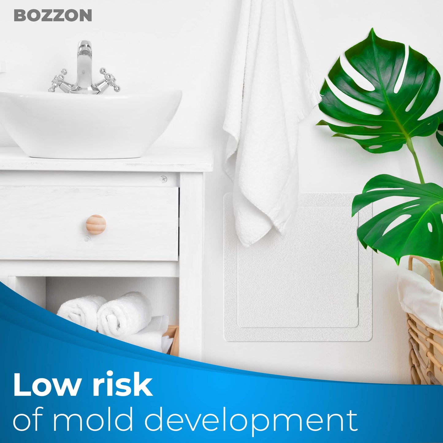 Access Panel for Drywall - 10x10 inch - Wall Hole Cover - Access Door - Plumbing Access Panel for Drywall - Heavy Durable Plastic White