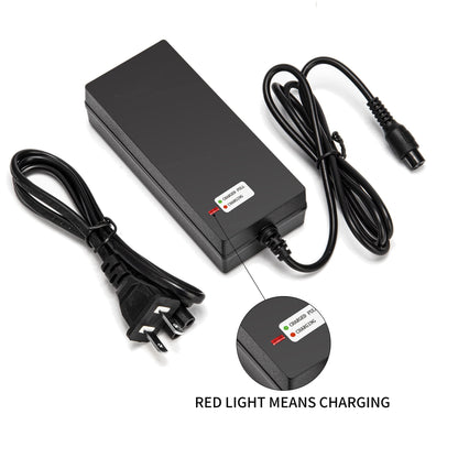 EVAPLUS 42V 2A Fast Charger with 3-Prong 0.31" Plug | for 36V Lithium Batteries- Compatible with Pocket Mod, Sports Mod, Electric Scooters