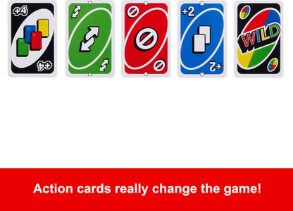 Mattel Games UNO Card Game in a Collectible Storage Tin for Kids, Adults, Families, Parties & Travel, 2 to 10 Players (Amazon Exclusive)