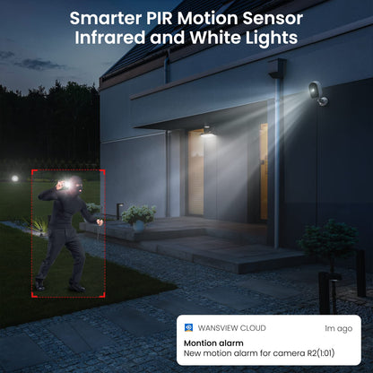 GALAYOU 2K Outdoor Camera Wireless - Battery Powered Security Camera AI Motion Detection Siren Alarm, Home Cameras with Color Night Vision, 2-Way Talk, Waterproof, Cloud/SD Storage 2PACK 2.4Ghz WiFi