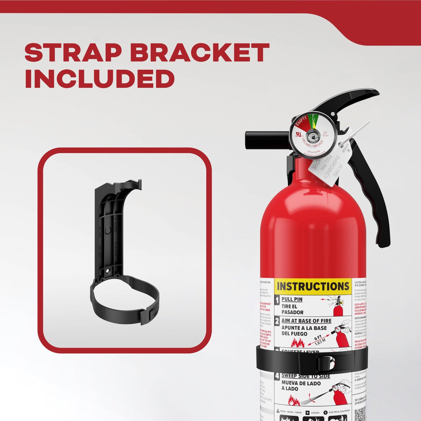 Kidde Multi Purpose Fire Extinguisher for Home, Office, Dorm, Residential, 1A10BC, 2 Pack