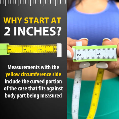 Perfect Body Tape Measure - 80 Inch Automatic Telescopic Tape Measure - Retractable Measuring Tape for Body: Waist, Hip, Bust, Arms, and More (Green - 80 inch)