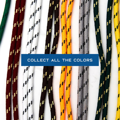 Mercury + Maia Honey Badger Boot Laces, USA Made Indestructible Shoelaces, Round Heavy Duty Bootlaces for Work & Hiking, Gold, 54 in (1p)