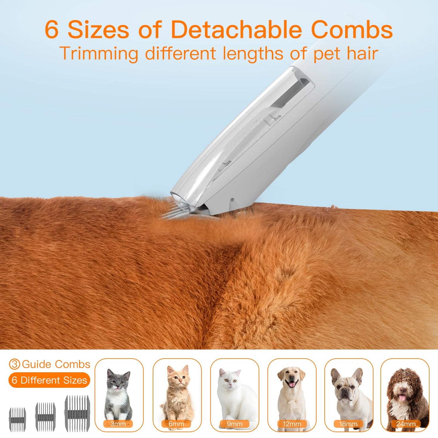 AIRROBO Dog Grooming Vacuum, Dog Grooming Kit,12000Pa Strong Pet Vacuum, 2L Large Capacity Vacuum for Shedding Grooming Hair, Quiet,PG100