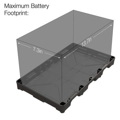 NOCO BT31S Group 31 Heavy-Duty Battery Tray for Marine, RV, Camper and Trailer Batteries