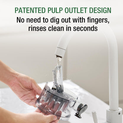 Juicer Machines, TUUMIIST Cold Press Juicer with 5.3" Extra Large Feed Chute Fit Whole Fruits & Vegetables Easy to Clean, High Juice Yield, BPA Free (Black)