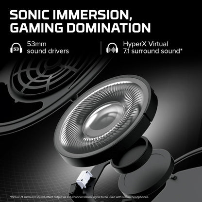HyperX Cloud II - Gaming Headset, 7.1 Surround Sound, Memory Foam Ear Pads, Durable Aluminum Frame, Detachable Microphone, Works with PC, PS5, PS4, Xbox Series X|S, Xbox One – Red