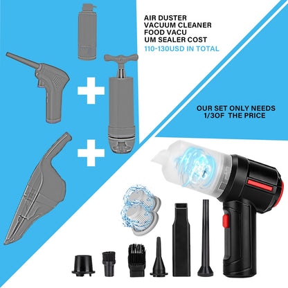Meudeen Air Duster - Computer Vacuum Cleaner - for Keyboard Cleaning- Cordless Canned Air- Powerful - Energy-Efficient(Air-01)