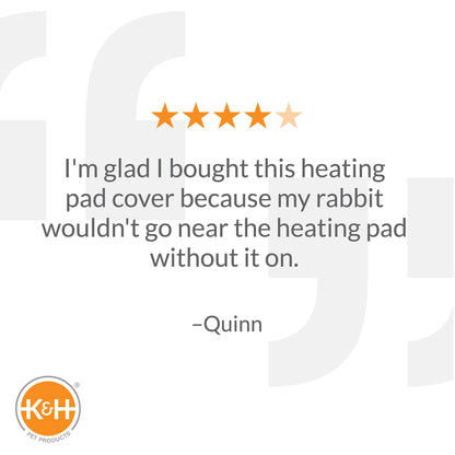 K&H Pet Products Outdoor Small Animal Heated Pad for Rabbits and Small Animals Tan 9 X 12 Inches