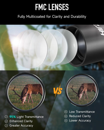 Hiram 1X30 4 MOA Green Red Dot Sight for Rifles with Green Laser, Picatinny Cantilever PEPR Mount