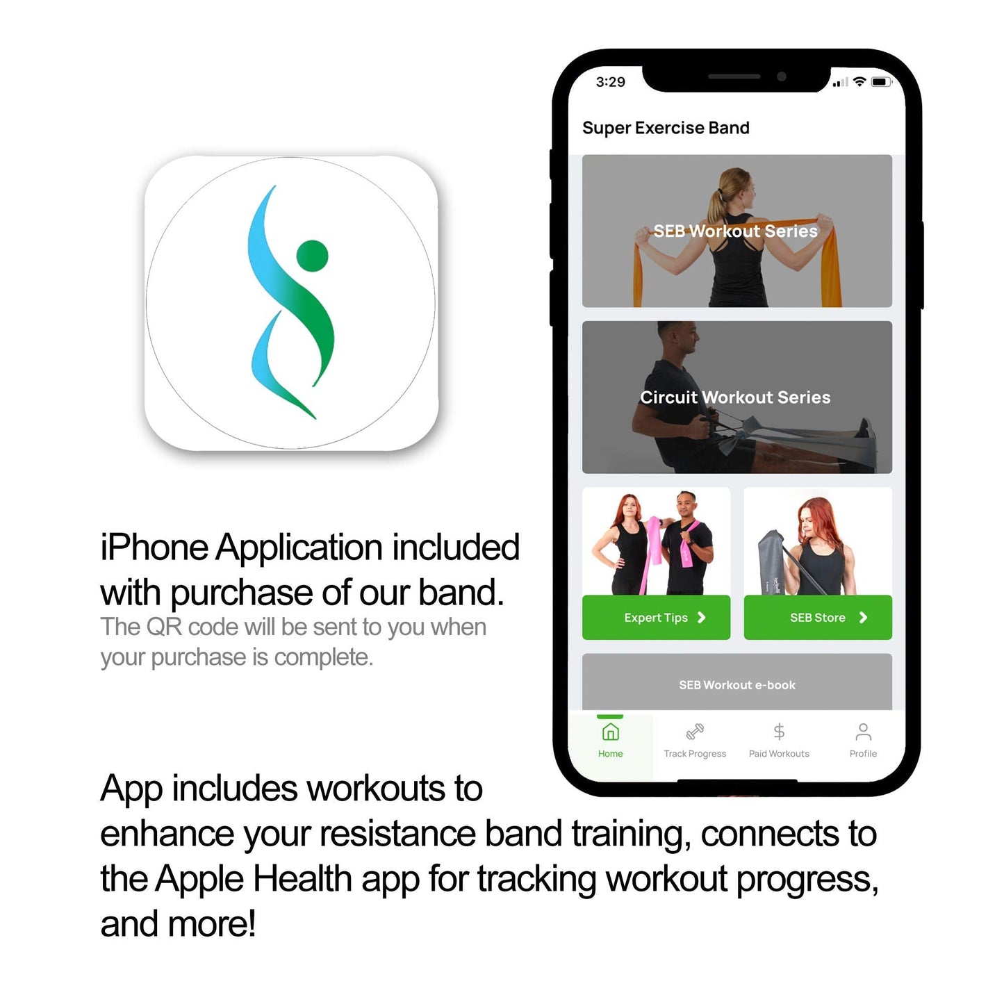 Latex-Free Resistance Band Bulk Rolls – 8, 16, 24 Yards – 10 Strength Levels – Elastic Bands for Exercise - Work Out Bands for Exercise – Includes iPhone App & eBook