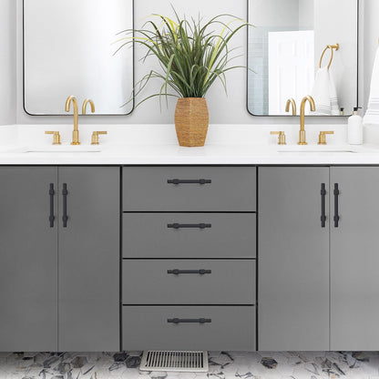 Ravinte Decor 30 Pack Black Cabinet Handles - 3" Hole Center Cabinet Pulls Matte Black Drawer Pulls Cabinet Hardware Kitchen Handles for Cabinets