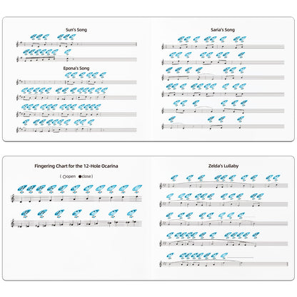 Ohuhu Zelda Ocarina with Song Book (Songs From the Legend of Zelda), 12 Hole Alto C Zelda Ocarinas Play by Link Triforce Gift for Zelda Fans with Display Stand Protective Bag