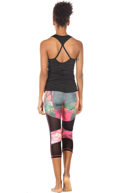 icyzone Woemen's Soft Racerback Workout Yoga Fitness Sports Tank Top (M, Black)