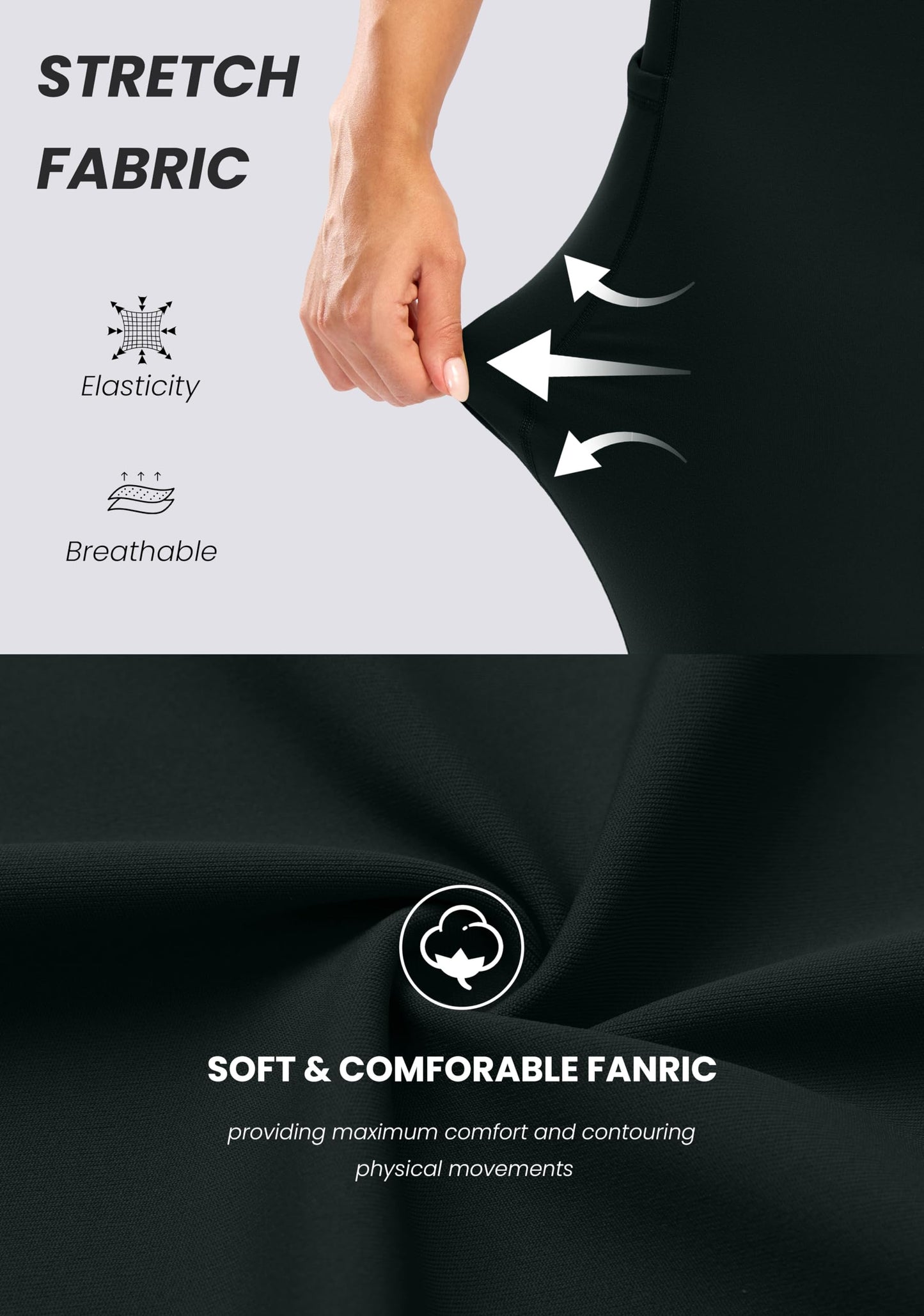 28"/30"/32"/34" Inseam Women's Bootcut Yoga Pants Long Bootleg High-Waisted Flare Pants with Pockets BlackFlare_28_Large Black