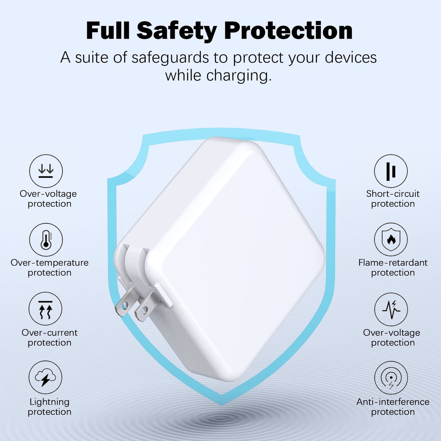 Mac Book Pro Charger - 120W USB C Fast Charger Adapter Compatible with MacBook Pro & MacBook Air 13, 14, 15, 16 inch, iPad Pro, Samsung Galaxy and All USB C Device