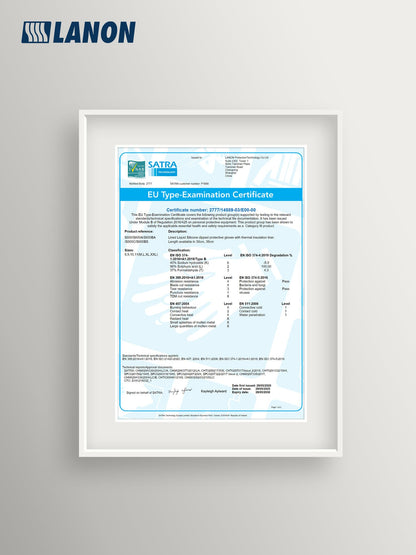 LANON Liquid Silicone Gloves, Heat Resistant Oven Gloves with Fingers, Food Grade, Waterproof, White, Large