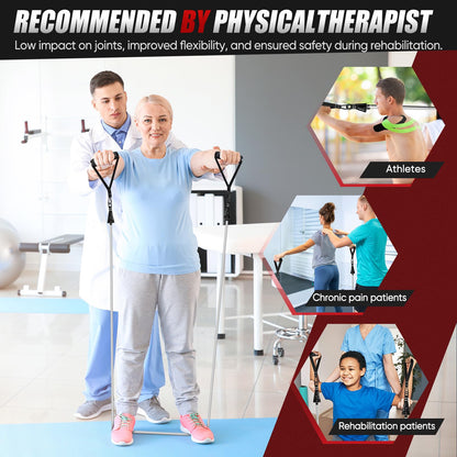 HPYGN Resistance Bands, Exercise Bands for Working Out, Workout Bands Men, Fitness Band with Handle, Door Anchor, Home Gym Equipment for Musle Training, Physical Therapy, Strength Training, Shape Body