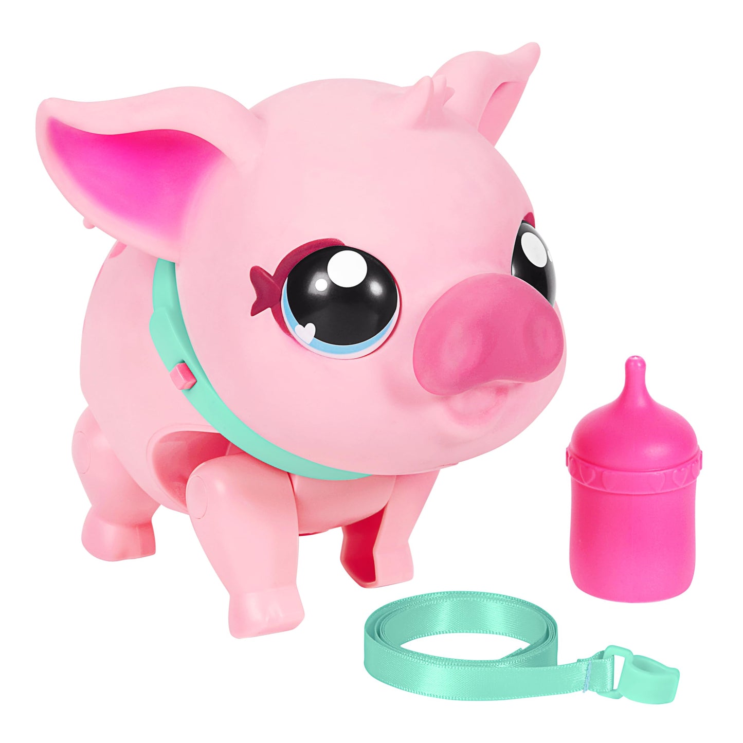 Little Live Pets My Pet Piggly The Toy Pig, Interactive Walking Pig Toy with 25+ Sounds and Detachable Leash, Pigs Toys for Kids of Ages 5+