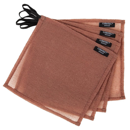 Lunatec Odor-Free Kitchen Dishcloths. A Scrubber and scouring pad for All Surfaces. (4-Pack)