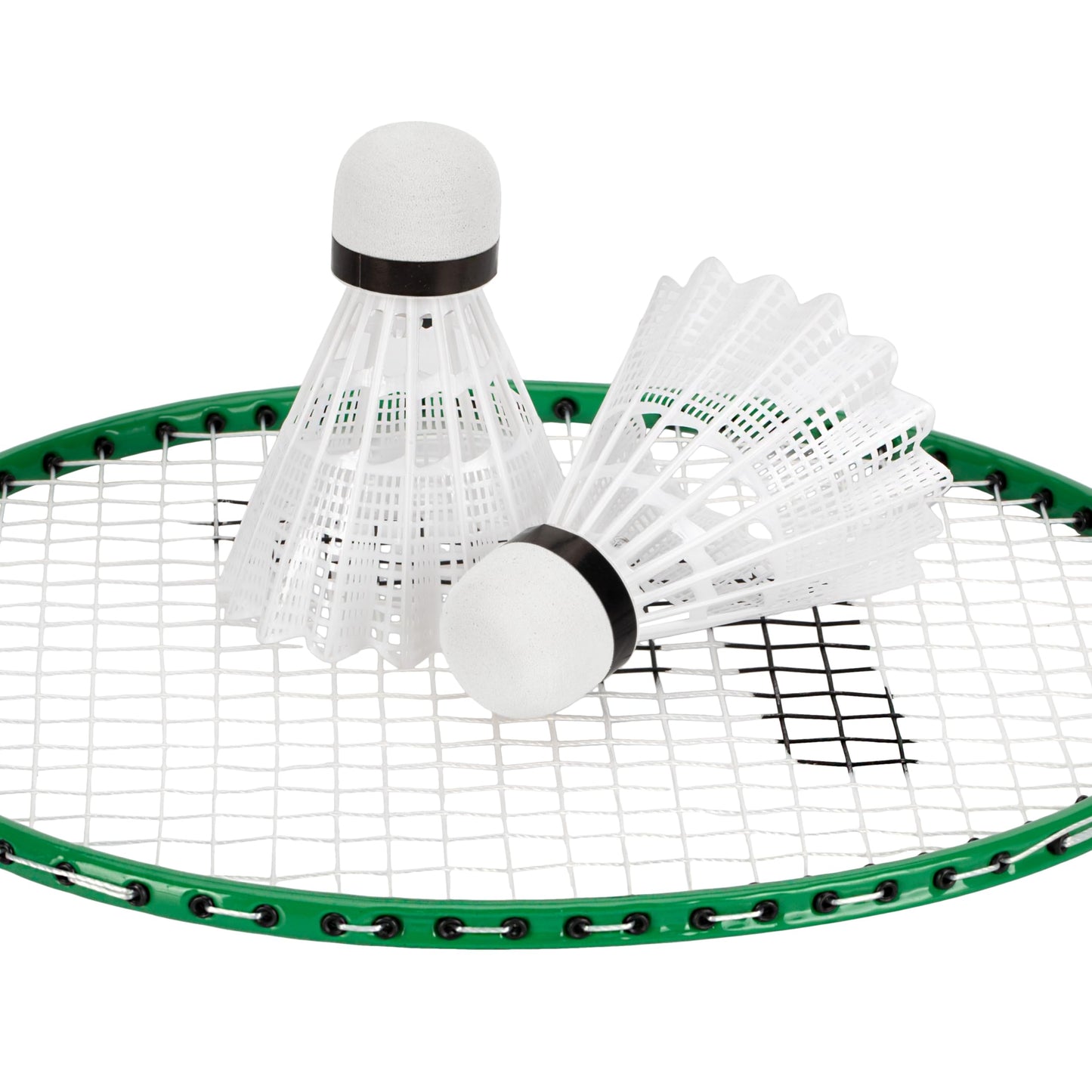 Franklin Sports Badminton Rackets - Glow in the Dark 2 Player Racket Set - Set of (2) Rackets + (2) Birdies - Backyard Badminton Game for Kids + Adults