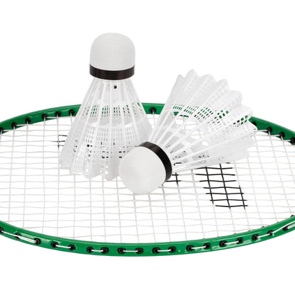 Franklin Sports Badminton Rackets - Glow in the Dark 2 Player Racket Set - Set of (2) Rackets + (2) Birdies - Backyard Badminton Game for Kids + Adults