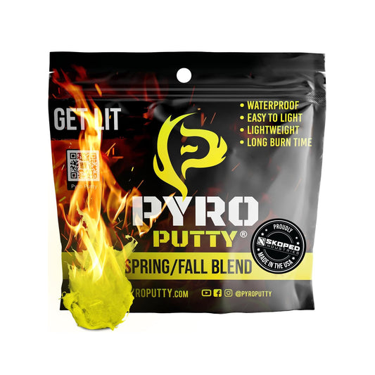 Phone Skope PYRO Putty Winter, Summer, Eco Blend, Emergency Survival Fire Starter (2 oz - One Can, Ultra-LITE 30°F - 100°F)