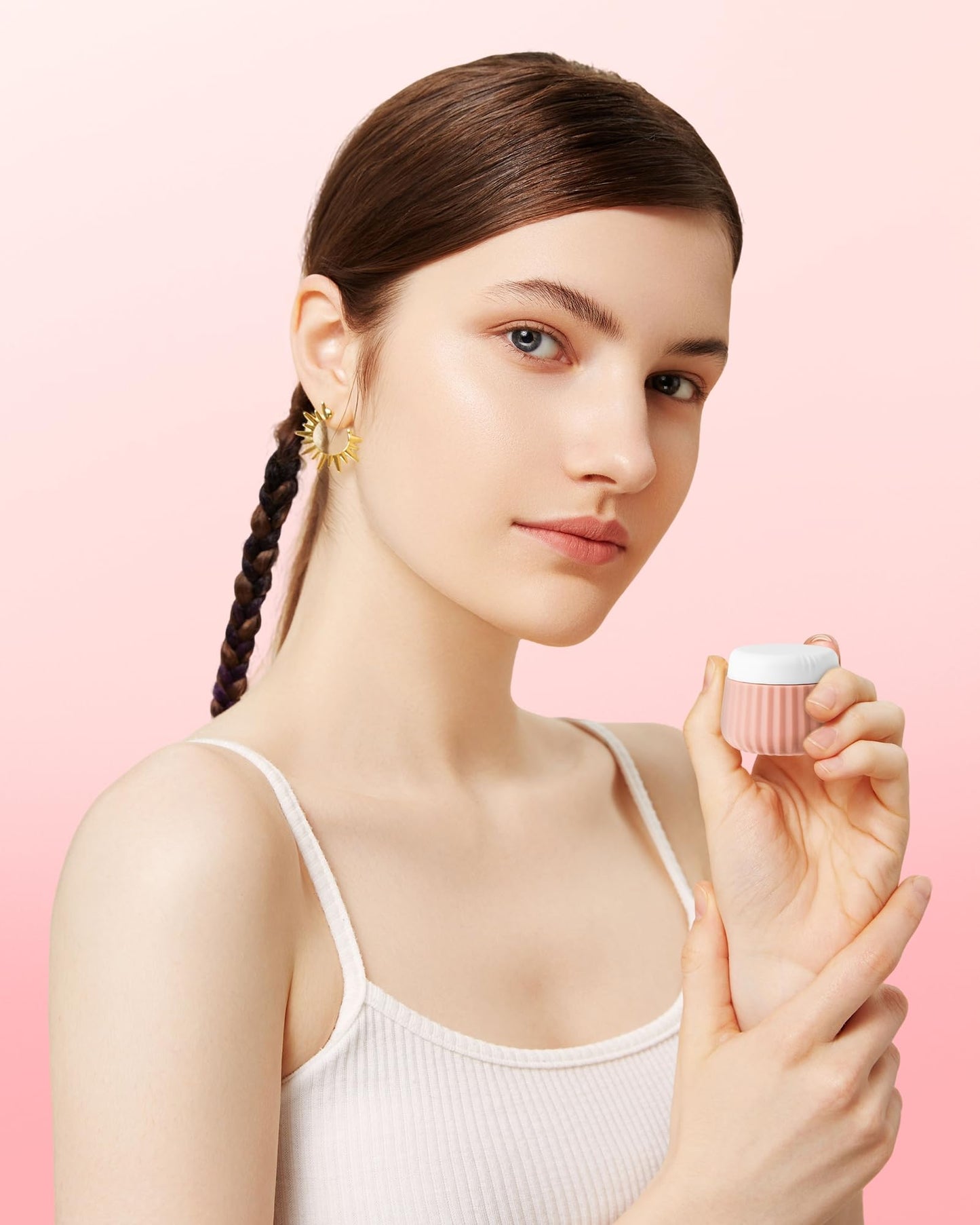 Mrsdry Travel Containers for Toiletries 4 Pack, TSA Approved Travel Size Toiletries, Portable Size Containers, With Clear Bag Leak Proof Silicone Jars, Essentials Creams Jars Carrying Small Items