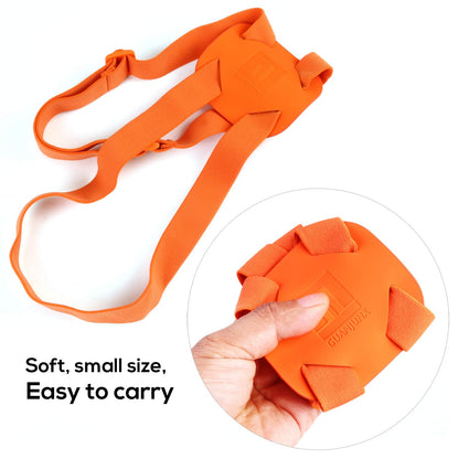 Luggage Straps Bag Bungees for Add a Bag Easy to Travel Suitcase Elastic Strap Belt(Orange)