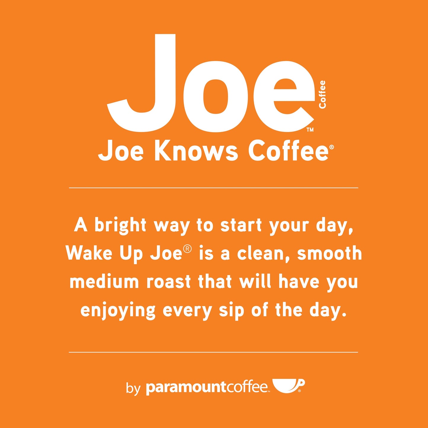 Joe Knows Coffee, Wake Up Joe, Medium Roast, Ground Coffee, 2 Pound