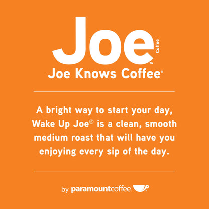 Joe Knows Coffee, Wake Up Joe, Medium Roast, Ground Coffee, 2 Pound