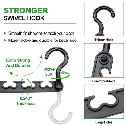 8-Pack-Closet-Organizers-and-Storage,Sturdy Organization-and-Storage-Hangers-Space-Saving for Wardrobe,Dorm-Room-Essentials for College Students Girls Smart Clothes Hanger