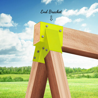 Highpro Swing Set Brackets-A-Frame 2 Swing Set Brackets with All Mounting Hardware