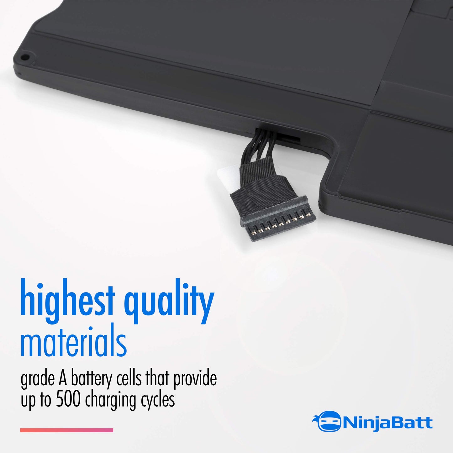 NinjaBatt A1466 Battery for Apple MacBook Air 13″ (Mid 2012, Mid 2013, Early 2014, Early 2015,2017) A1369(Late 2010, Mid 2011 Version) A1405 A1377 [7160mAh/54.5Wh/7.6V]