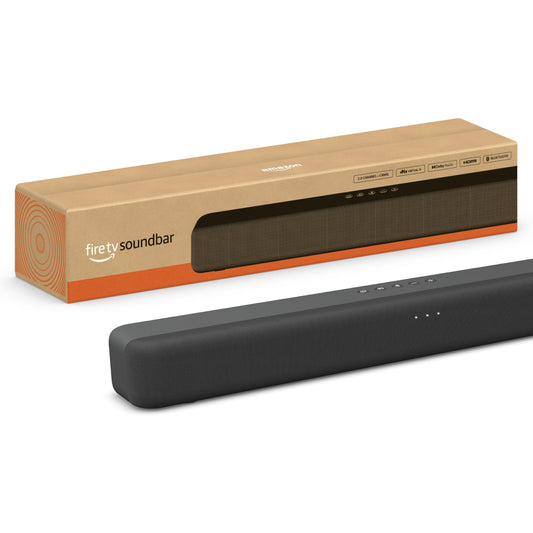 Amazon Fire TV Soundbar (newest model), 2.0 speaker with DTS Virtual:X and Dolby Audio, Bluetooth connectivity