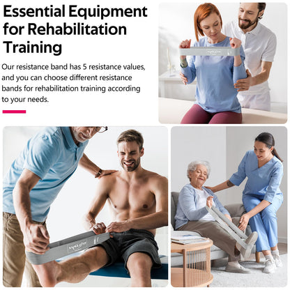 Fabric Resistance Bands for Working Out - Booty Bands for Legs -Glutes Training for Women and Men - Exercise Bands for Squats, Yoga, Physical Therapy -Home Gym Fitness